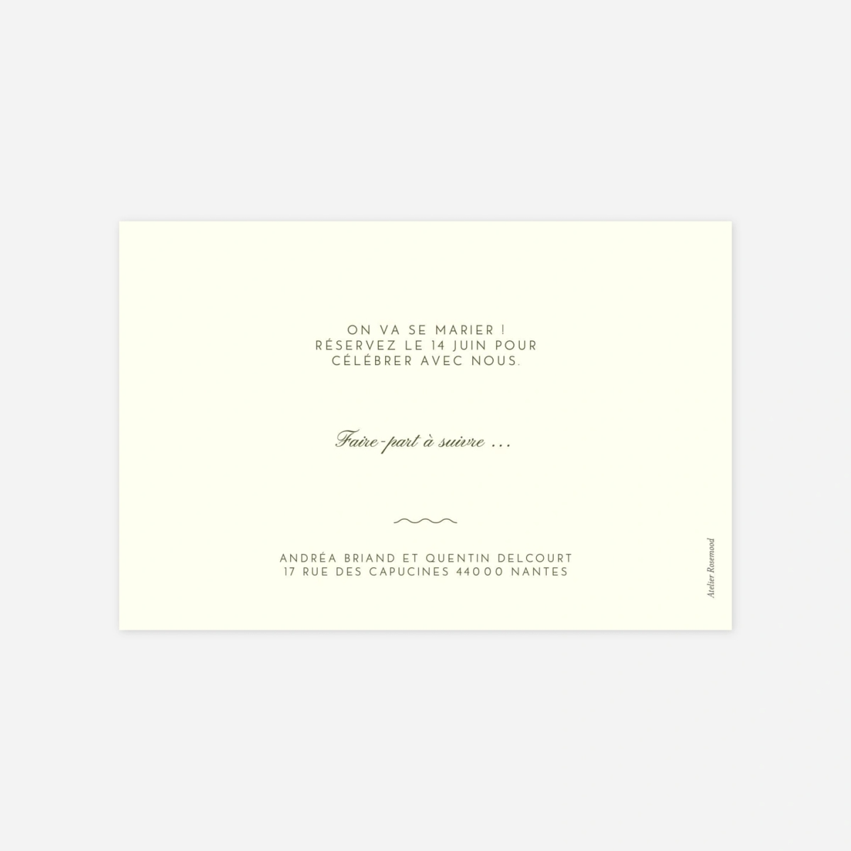 Save the date Dolce Amore