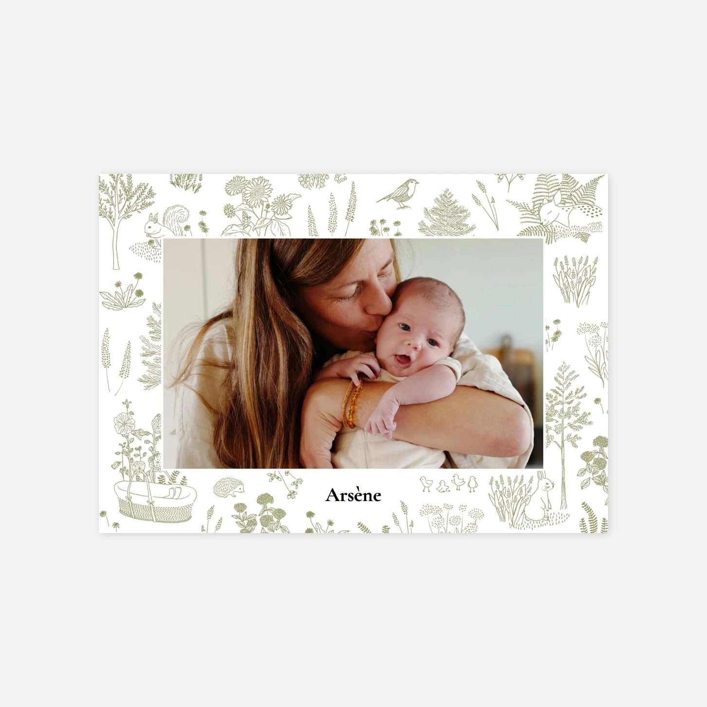 Faire-part naissance Douce biche