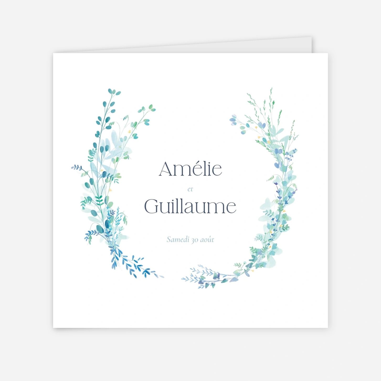 Faire-part mariage Douce couronne