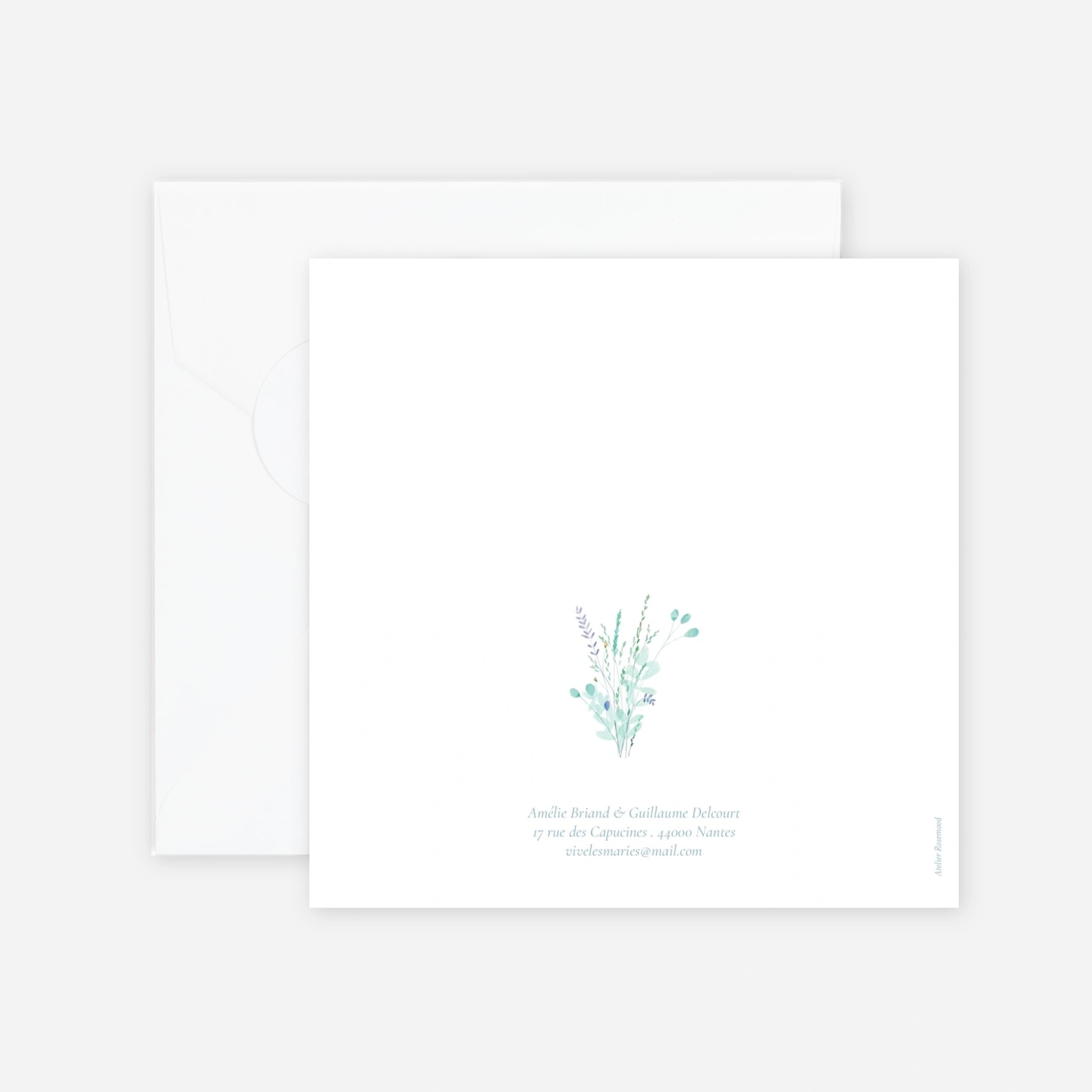 Faire-part mariage Douce couronne