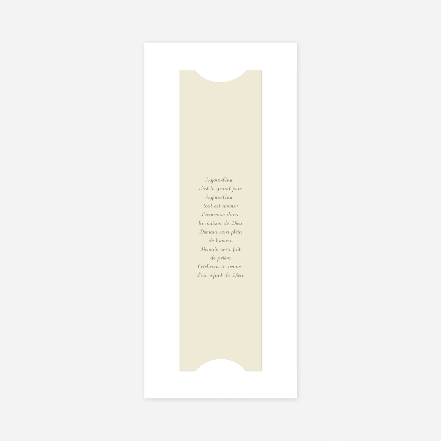 Faire-part baptême Douce lueur