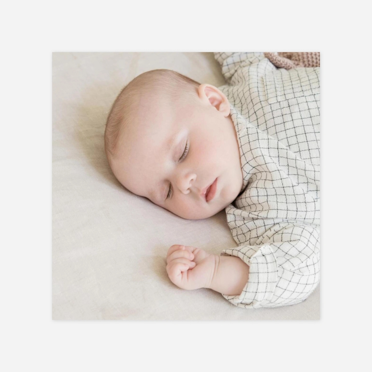 Carte remerciement naissance Douce nuit