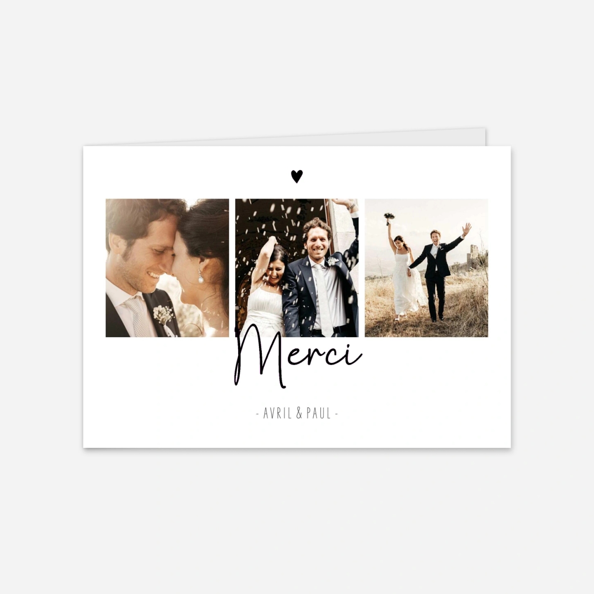 Carte de remerciements Douce promesse