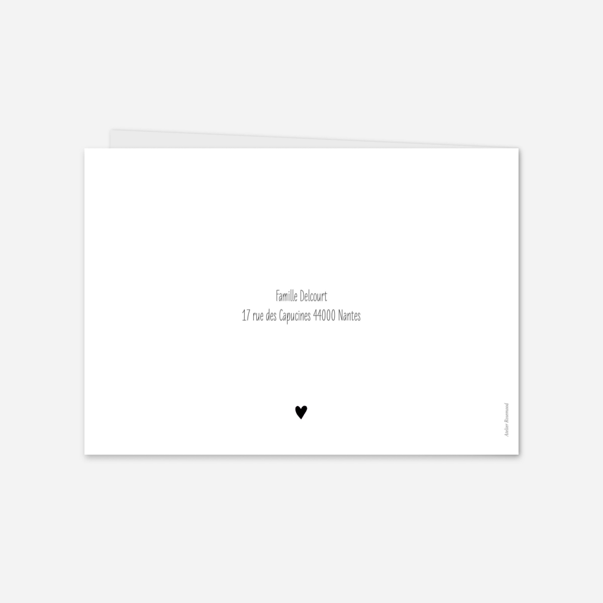 Carte de remerciements Douce promesse