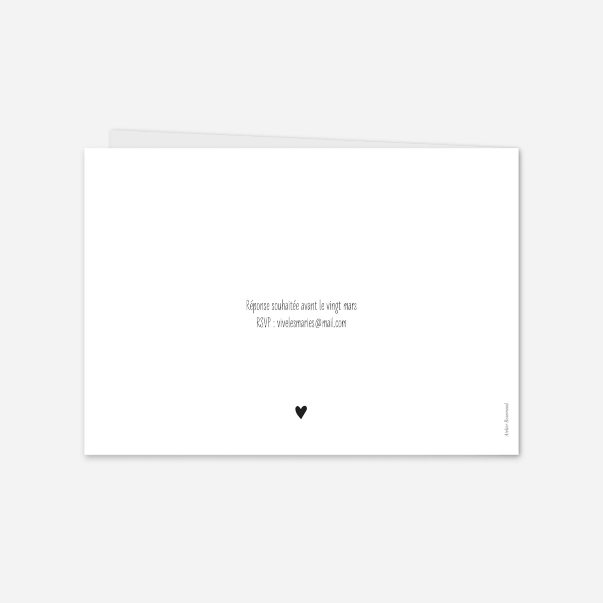 Faire-part mariage Douce promesse