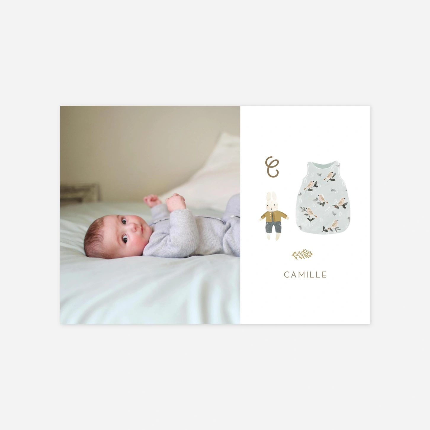 Faire-part naissance Doux rêves