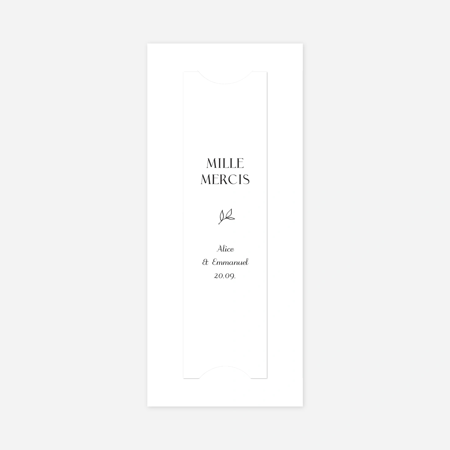 Carte de remerciements Dryade