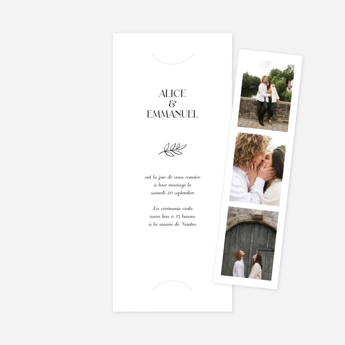 Faire-part mariage Dryade