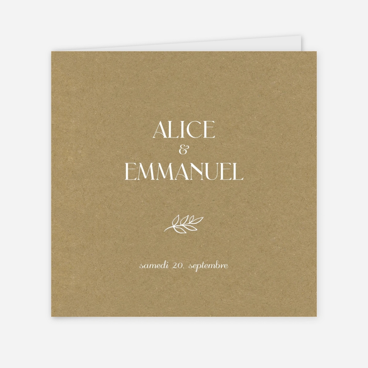 Faire-part mariage Dryade