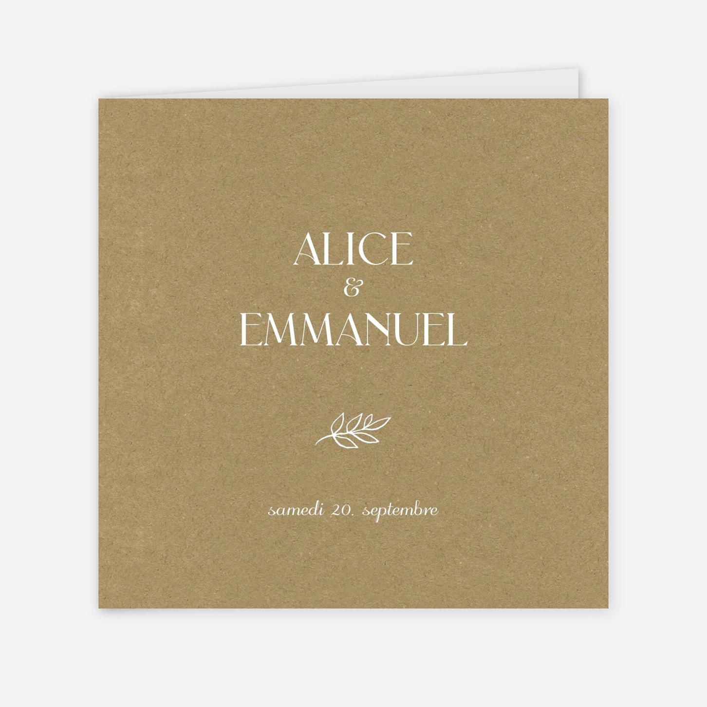 Faire-part mariage Dryade