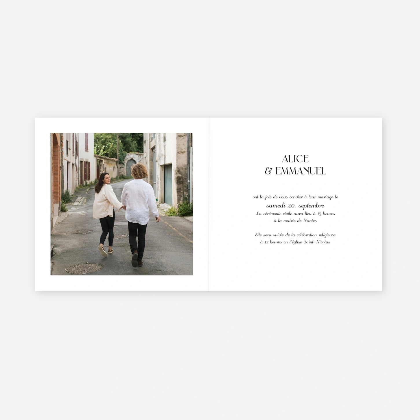 Faire-part mariage Dryade