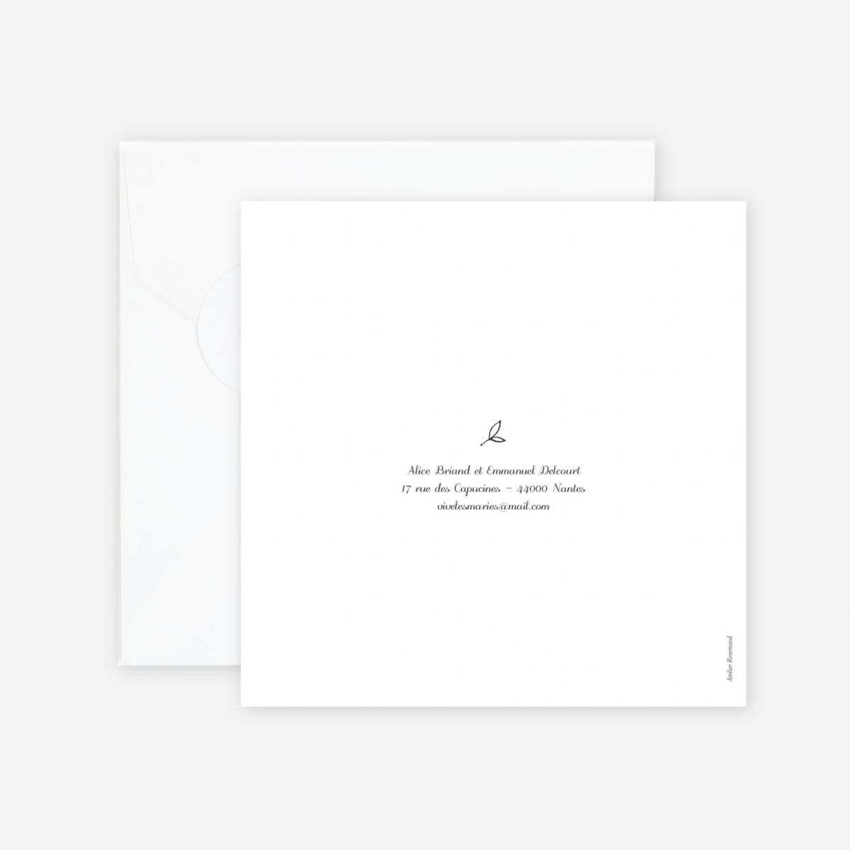 Faire-part mariage Dryade