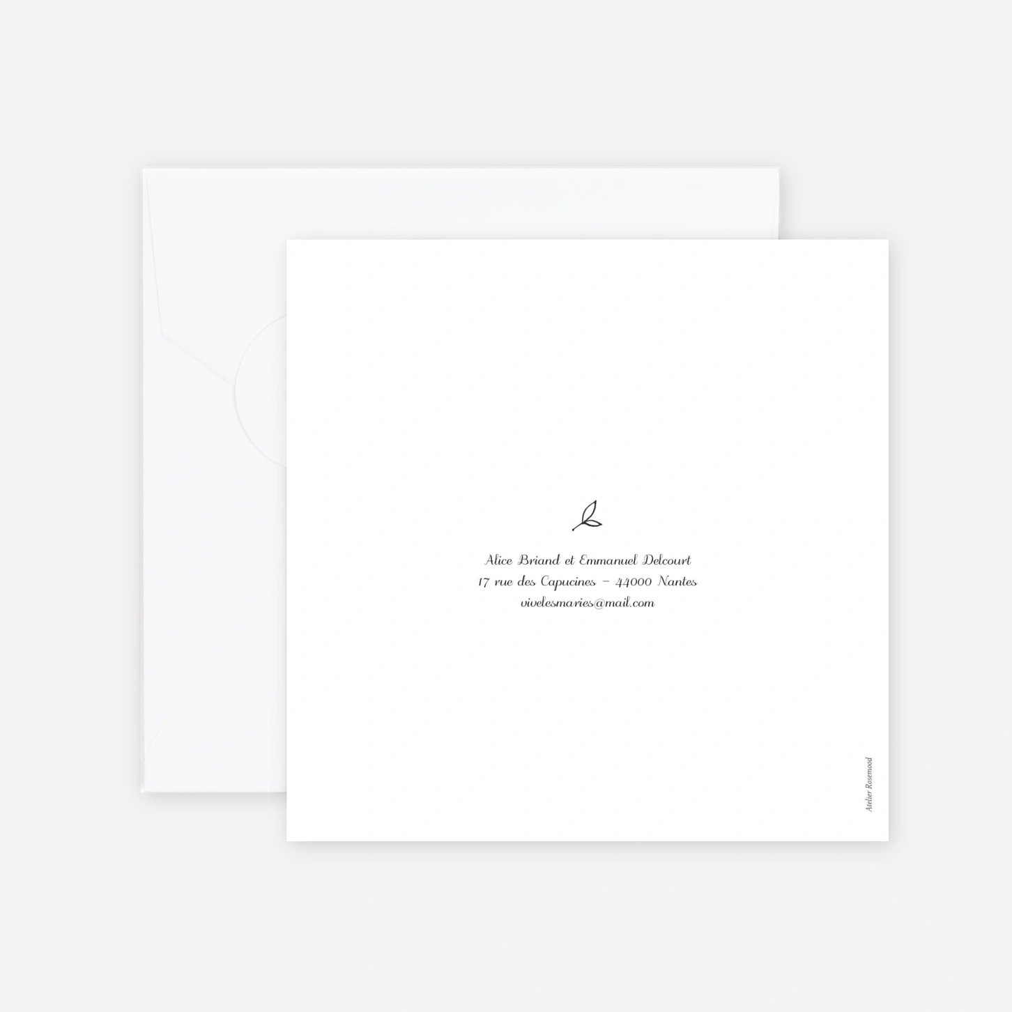 Faire-part mariage Dryade