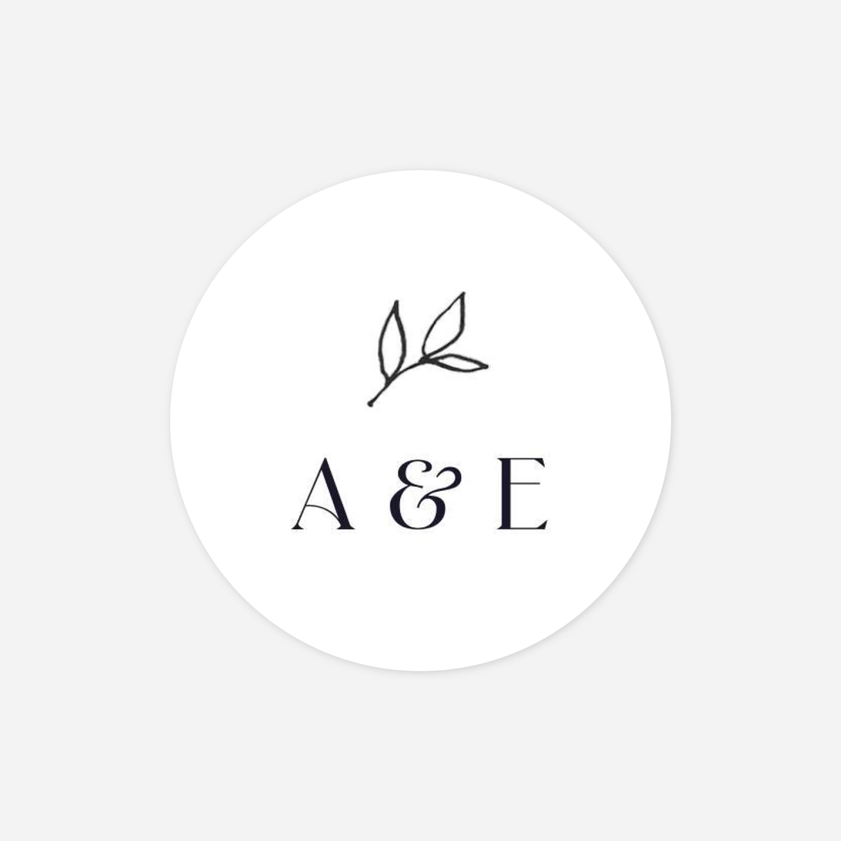 Étiquette cadeau mariage Dryade