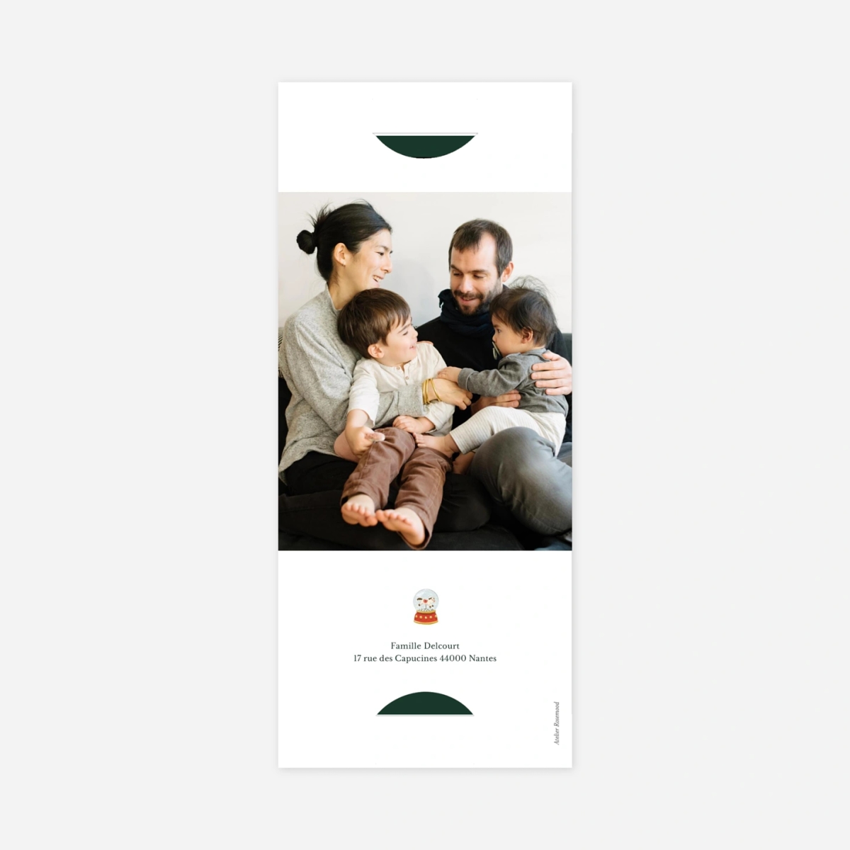 Carte de voeux En attendant Noël