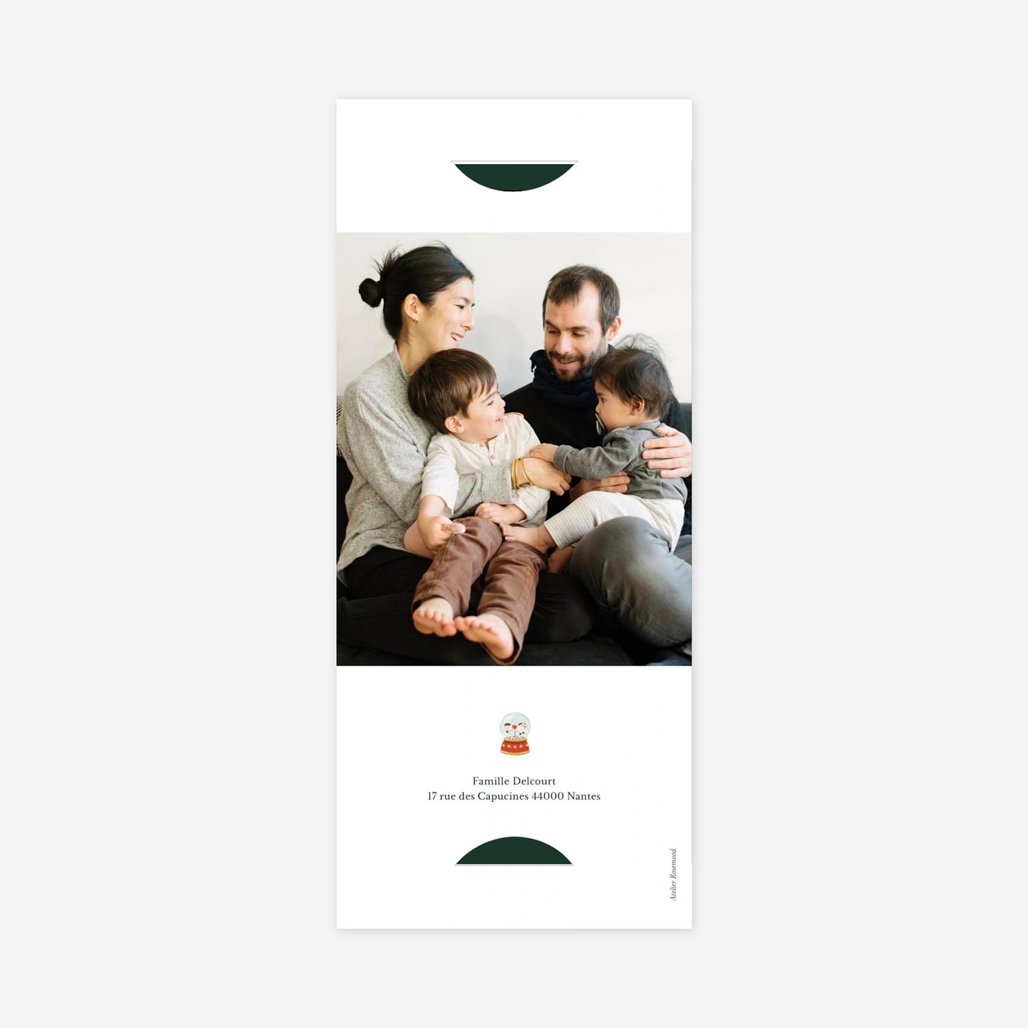 Carte de voeux En attendant Noël