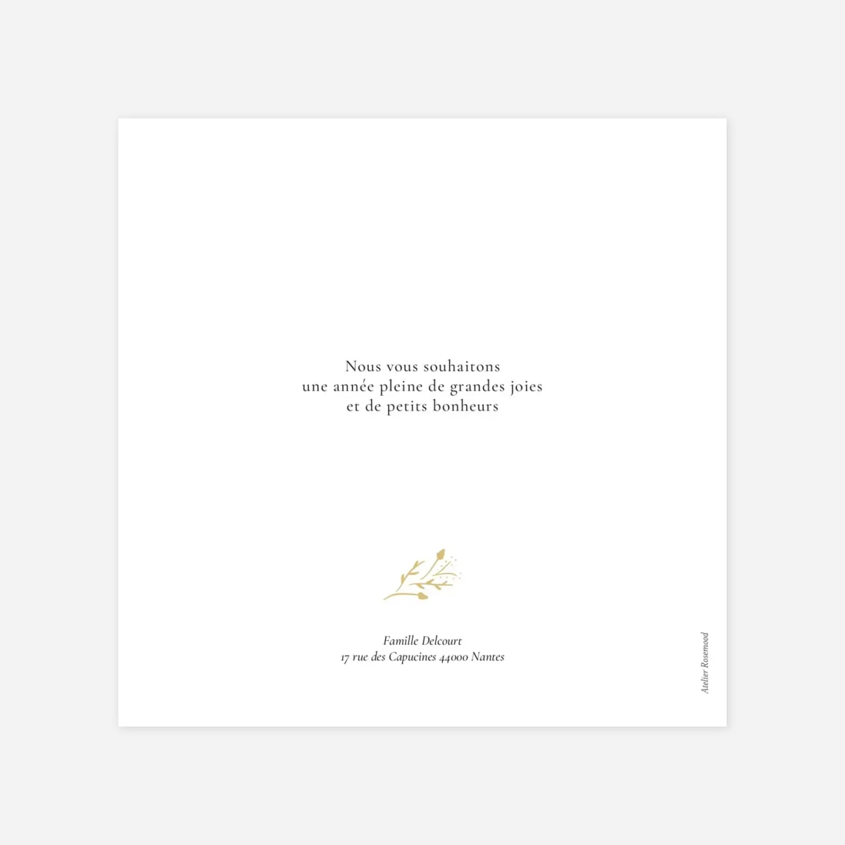 Carte de voeux Éclat d'amour