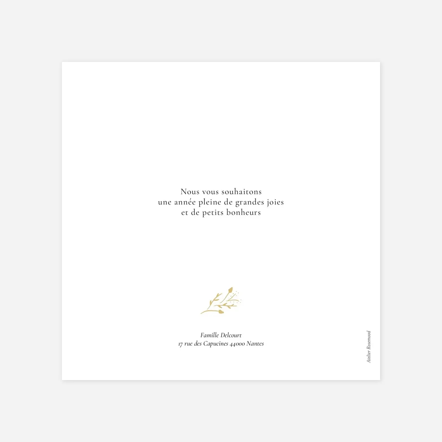 Carte de voeux Éclat d'amour