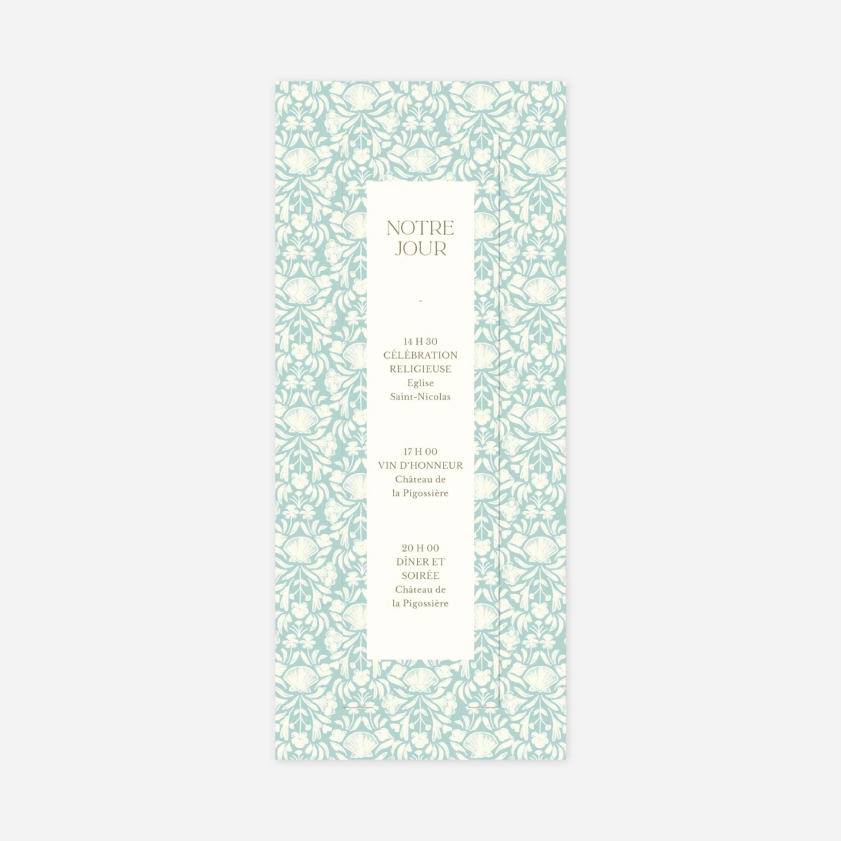 Faire-part mariage Élégant coquillage