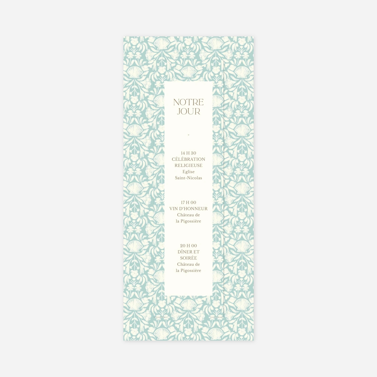 Faire-part mariage Élégant coquillage