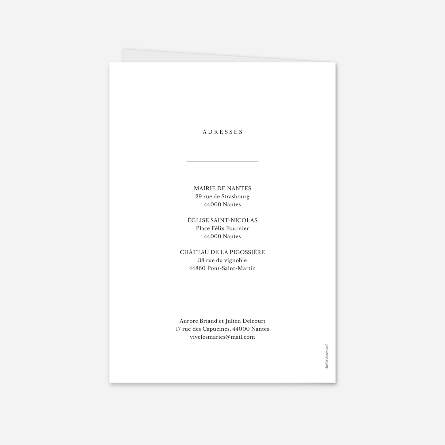 Faire-part mariage Rêve nordique