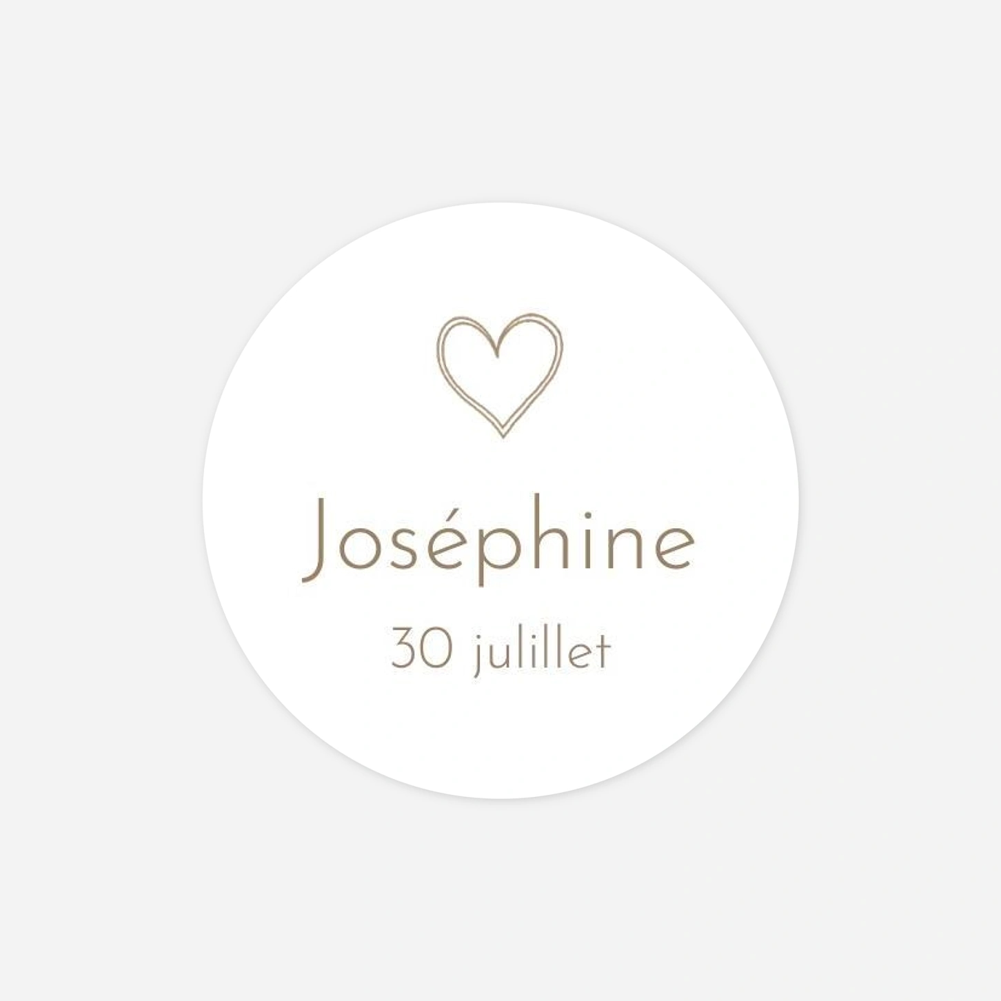 Stickers pour enveloppes baptême Doux symboles