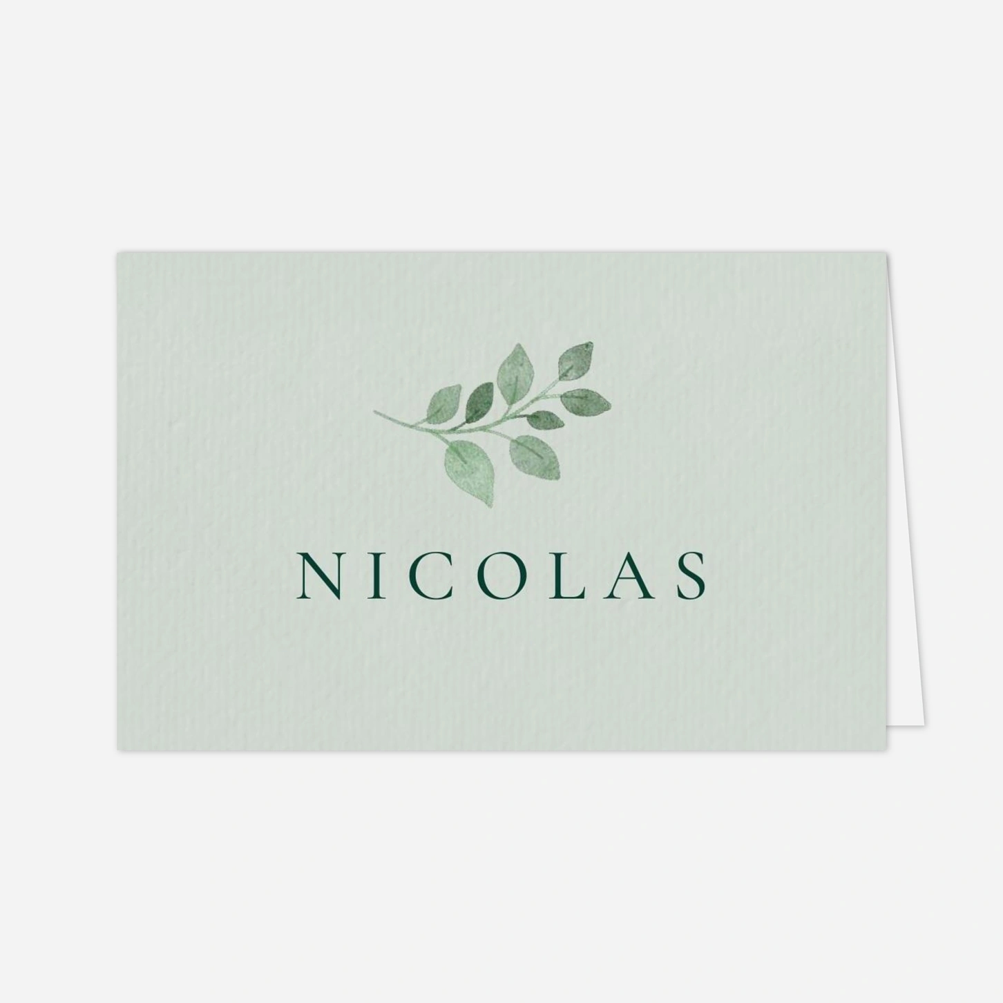 Marque-place mariage Jardin végétal