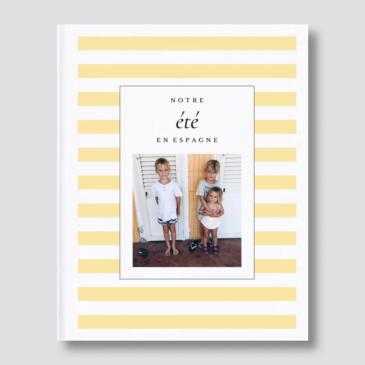 Album photo rigide Été en rayures