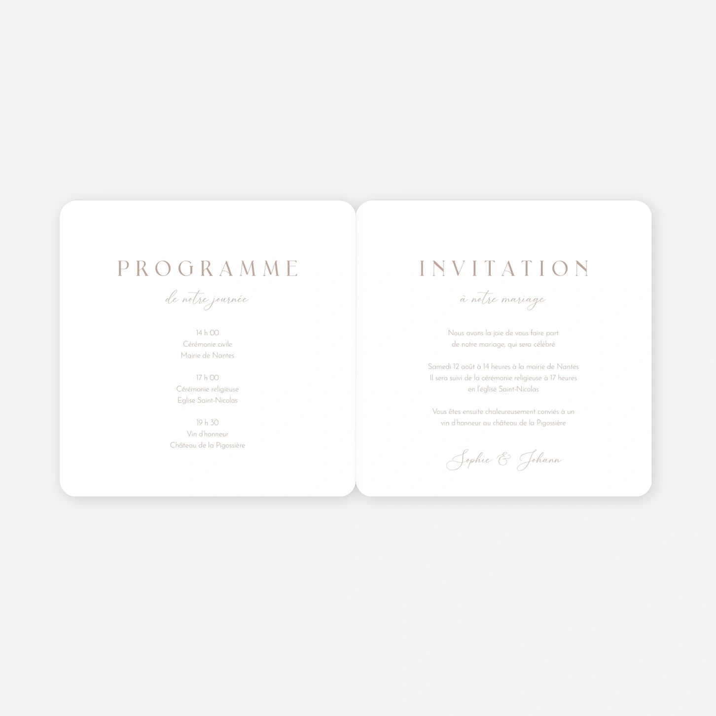 Faire-part mariage Enfin Nous