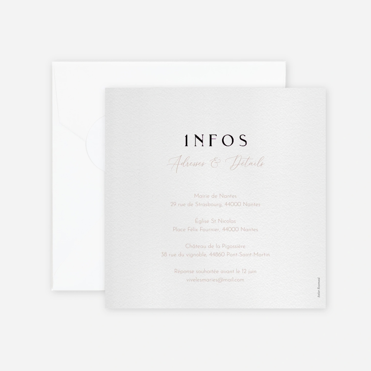 Faire-part mariage Enfin Nous