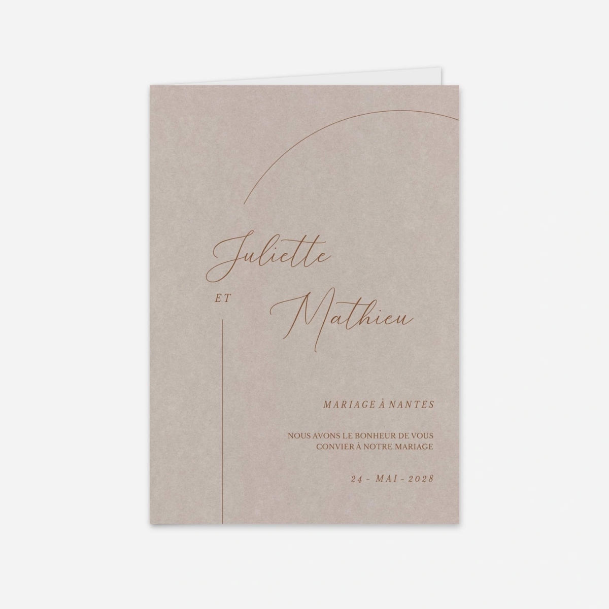 Faire-part mariage Élégance simple