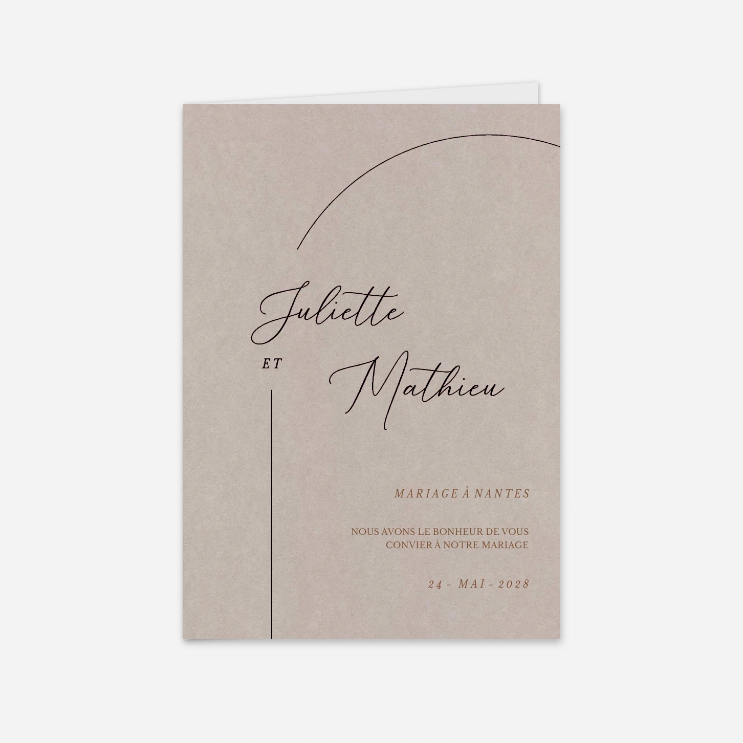 Faire-part mariage Élégance simple