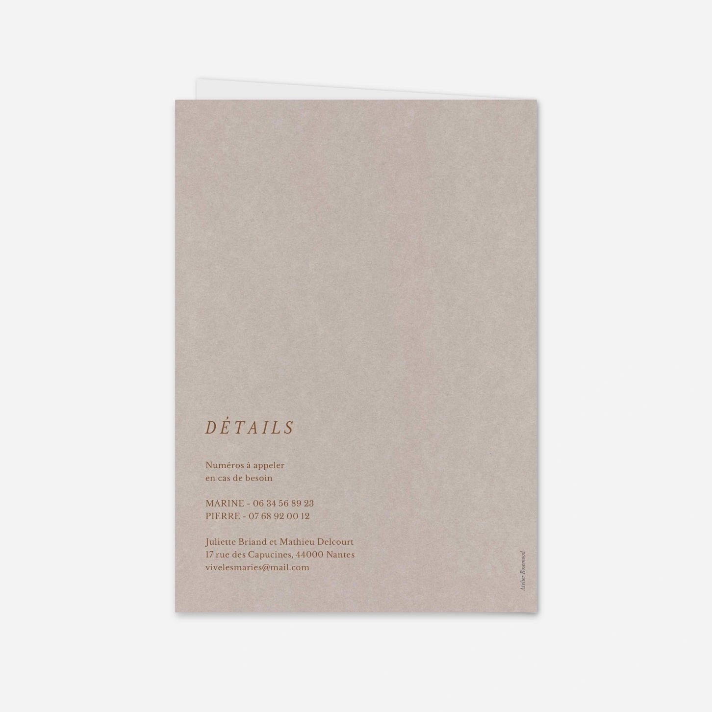 Faire-part mariage Élégance simple