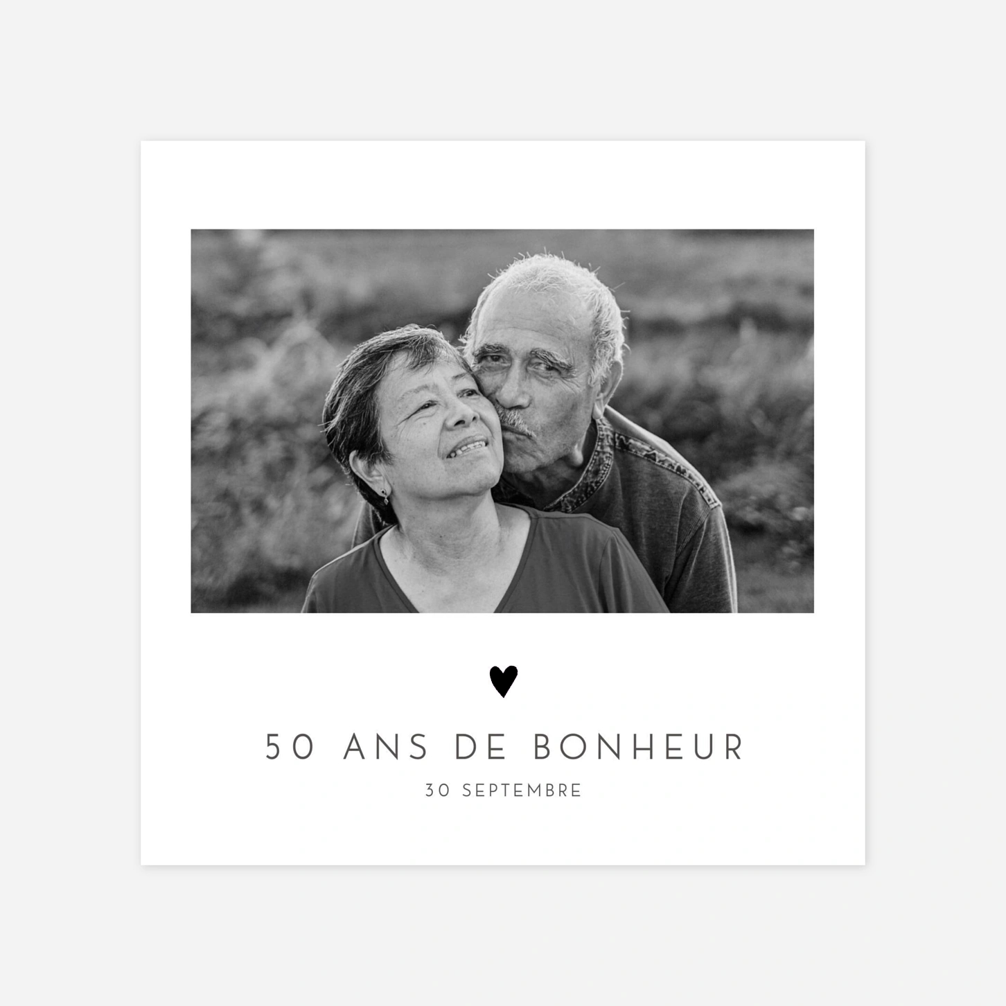 invitation anniversaire Élégant cœur