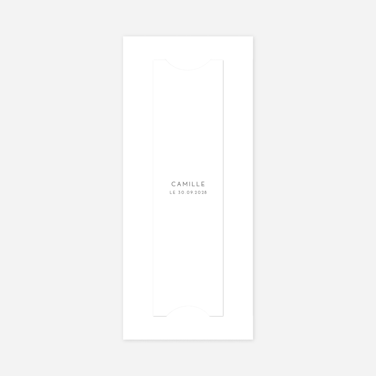 Carte remerciement naissance Élégant cœur