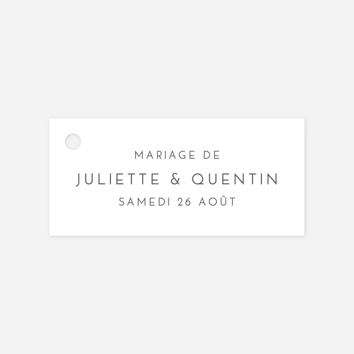 Etiquette perforée mariage Élégant cœur