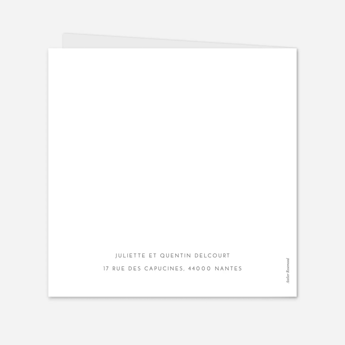 Carte de remerciements Élégant cœur