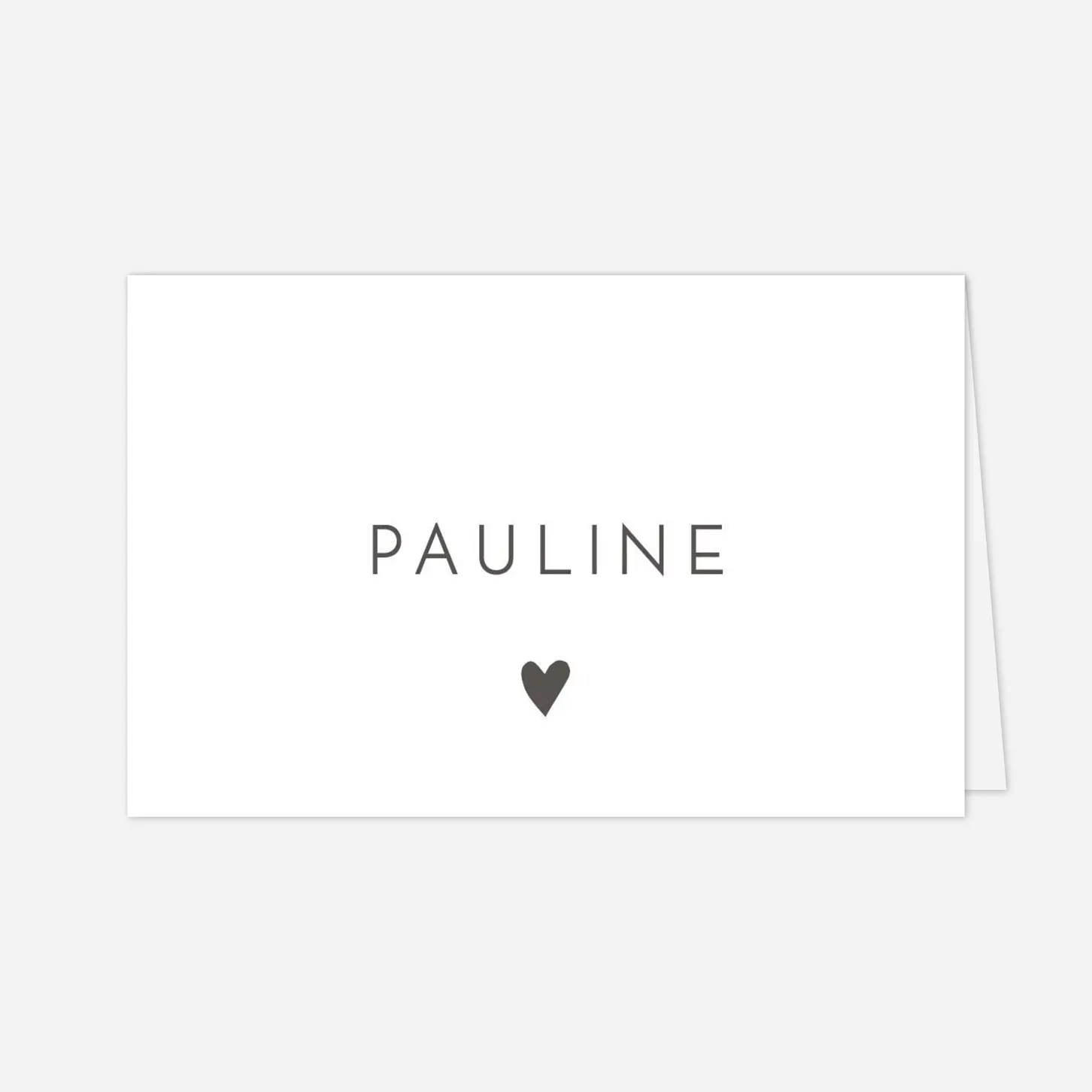 Marque-place mariage Élégant cœur