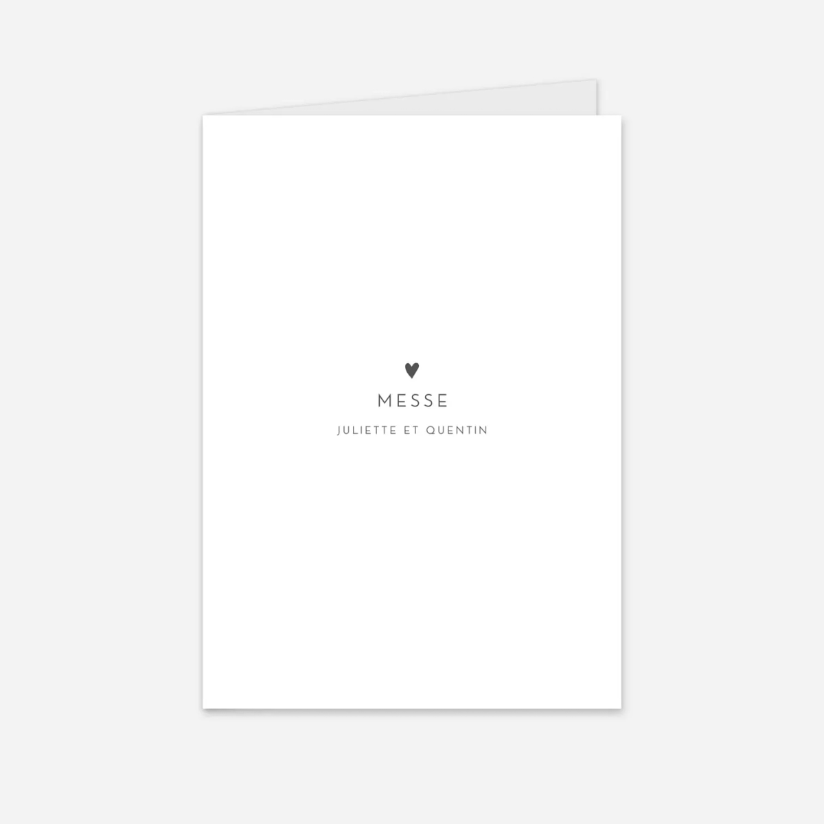 Livret de messe mariage Élégant cœur