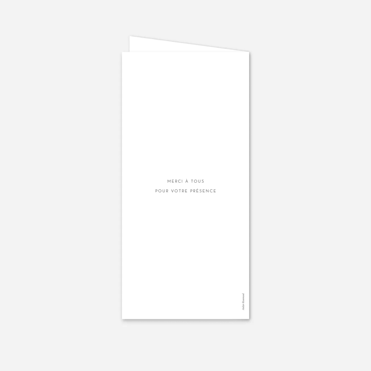 Menu mariage Élégant cœur