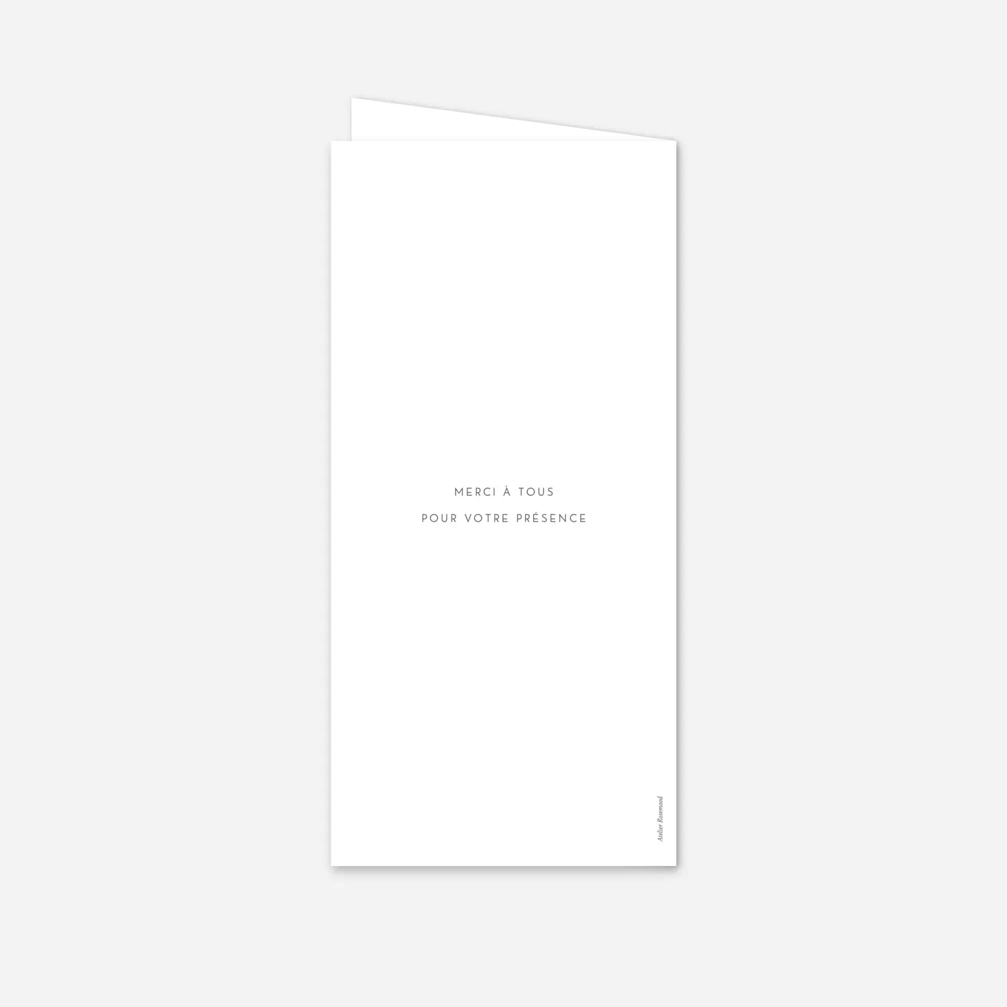 Menu mariage Élégant cœur