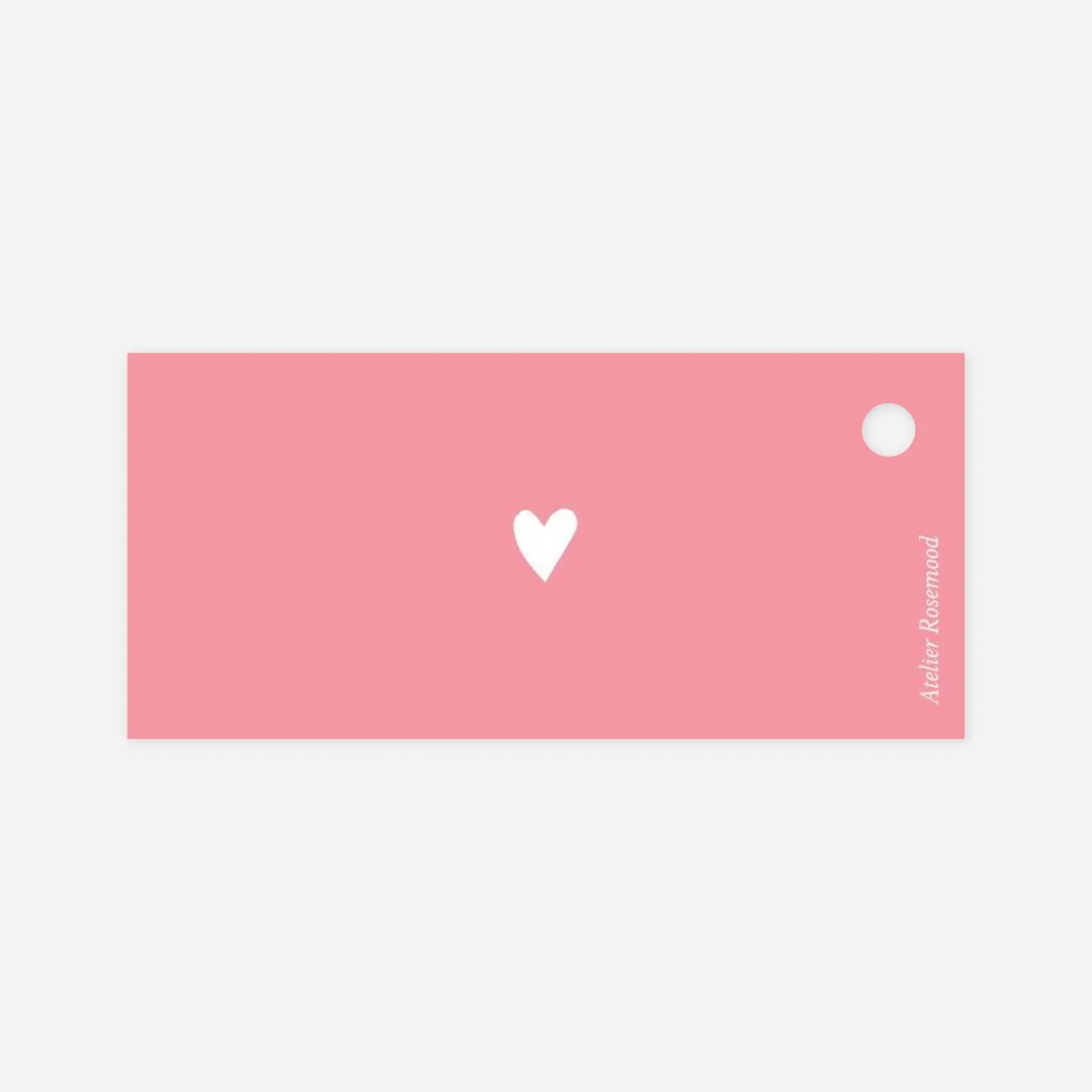 Etiquette perforée baptême Élégant cœur