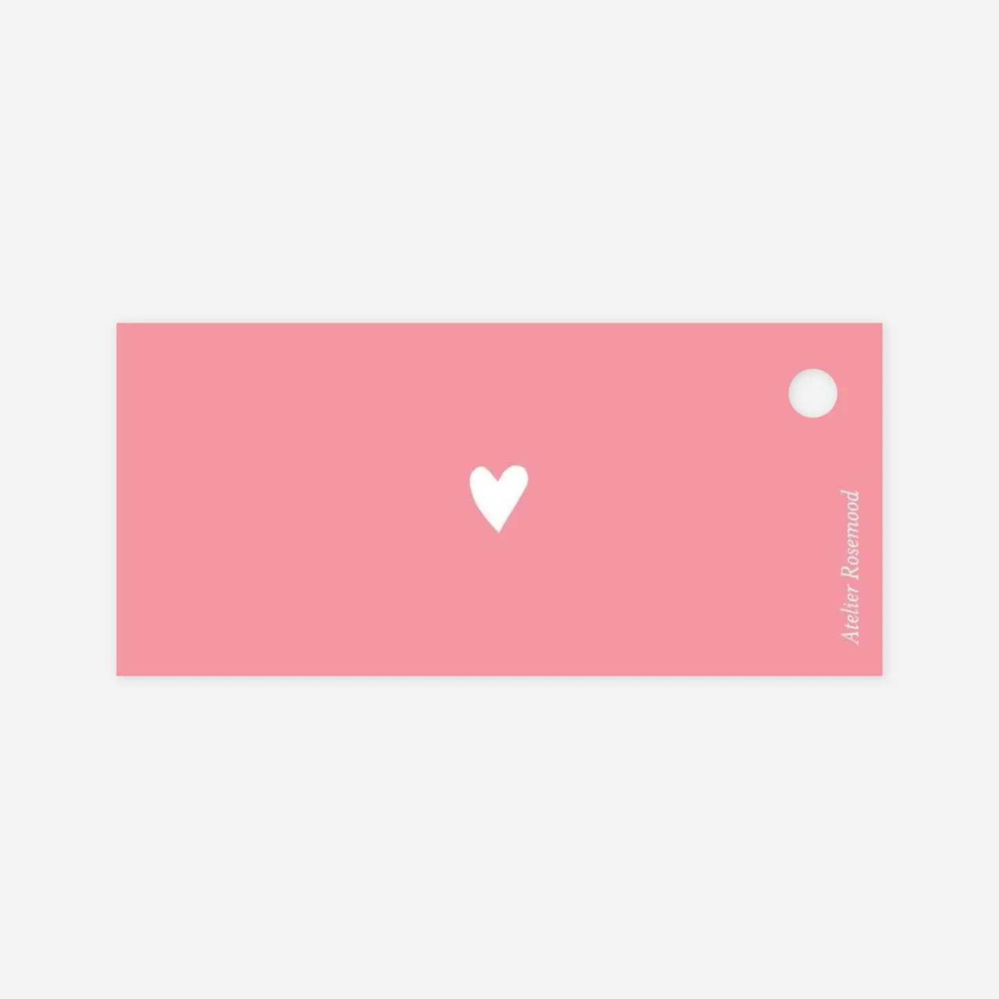 Etiquette perforée baptême Élégant cœur