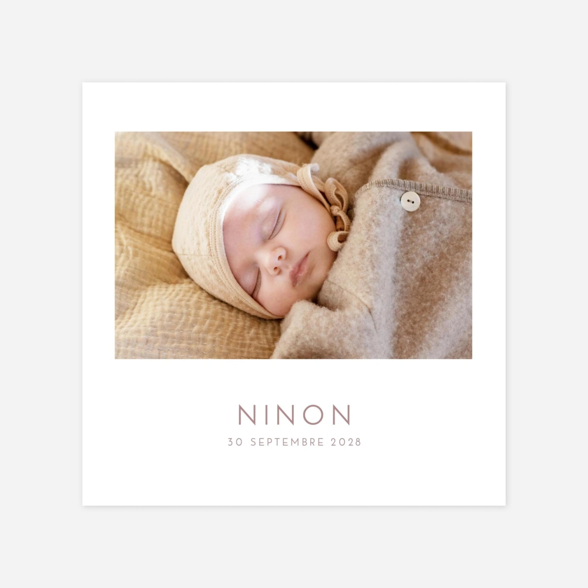 Faire-part naissance Élégant