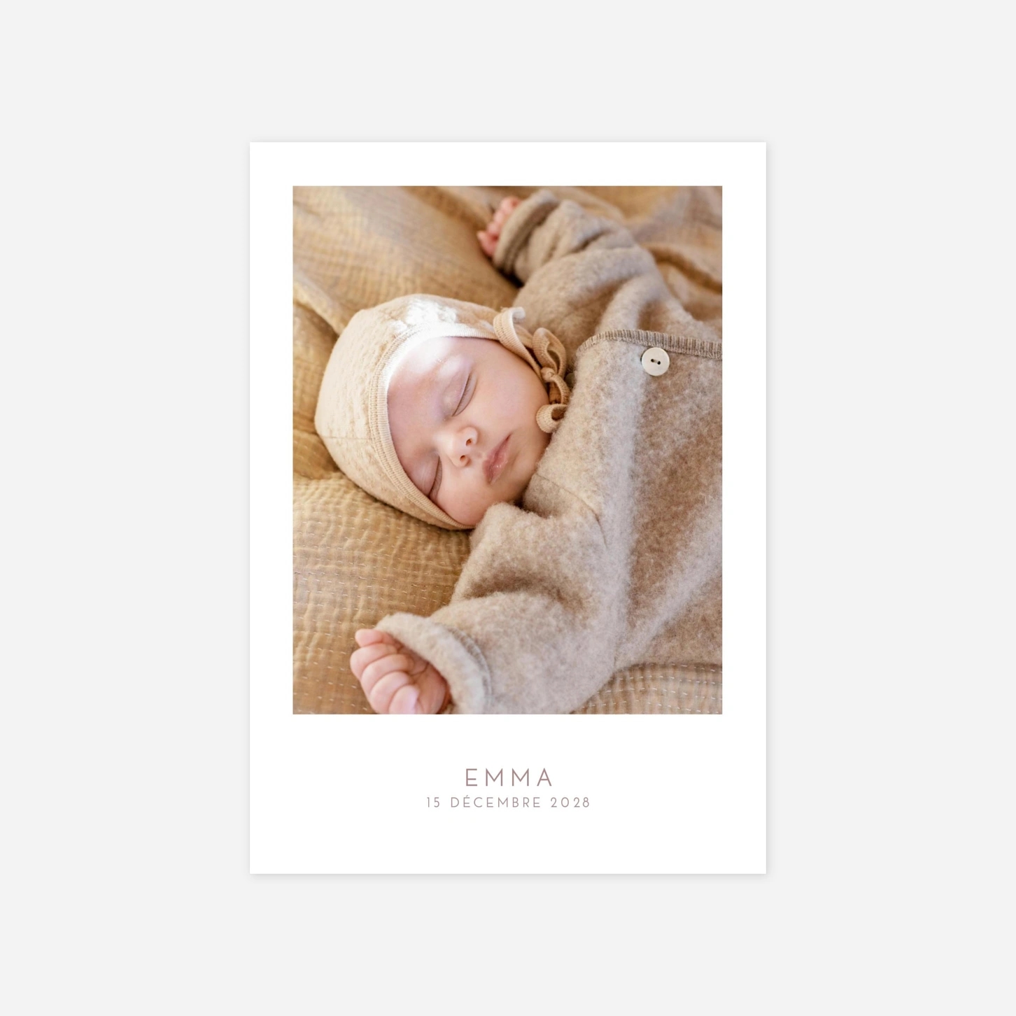 Faire-part naissance Élégant