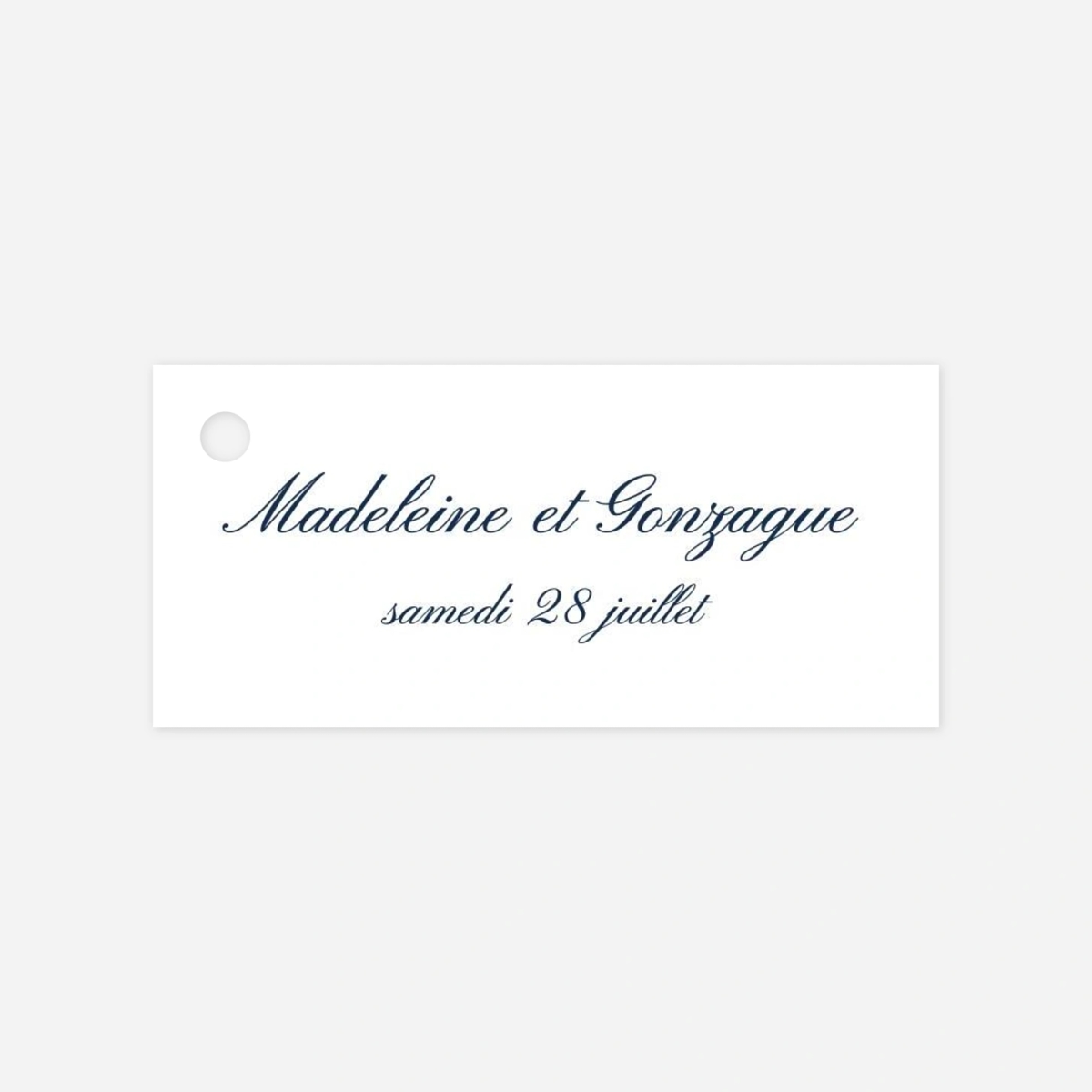 Etiquette perforée mariage Élégant