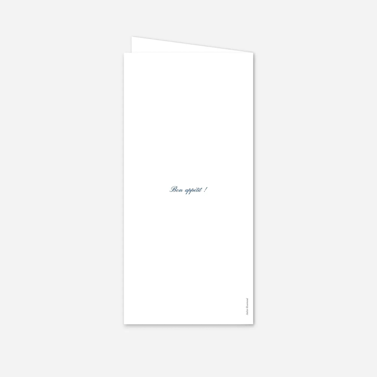 Menu mariage Élégant