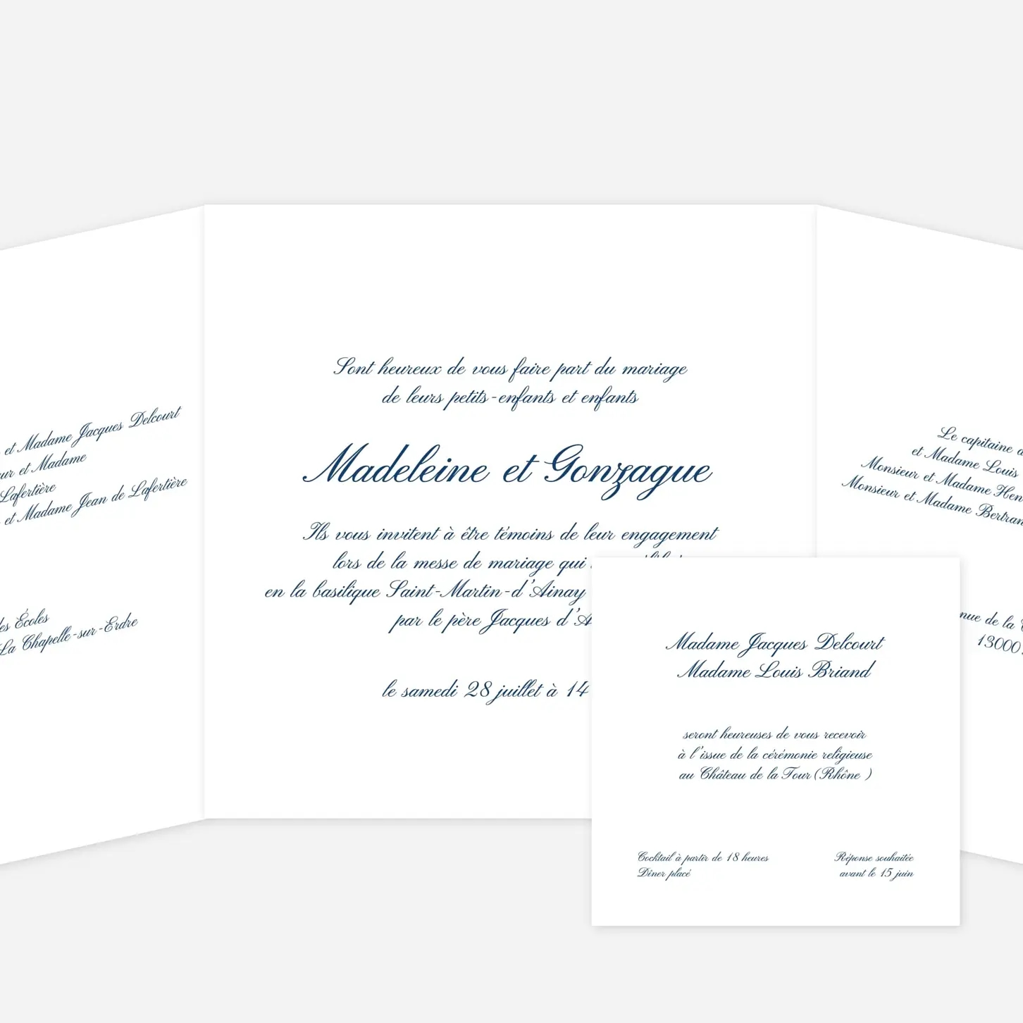 Faire-part mariage Élégante Aquarelle