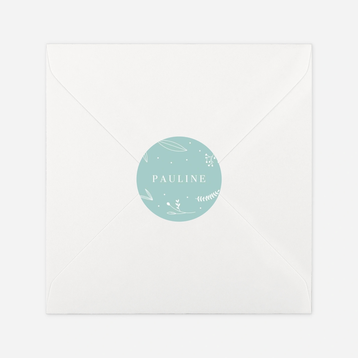 Stickers naissance Élégant feuillage