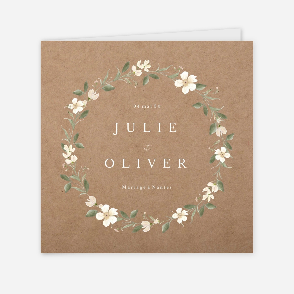 Faire-part mariage Élégance fleurie